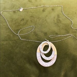 LOFT Gold and Cream Layered Necklace